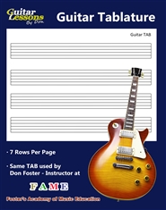 Guitar Lessons by Don: Guitar Tablature cover image