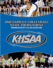 2023 KHSAA Volleyball State Tournament Program cover image