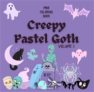 Mini Coloring Book PASTEL GOTH (Volume 3) cover image