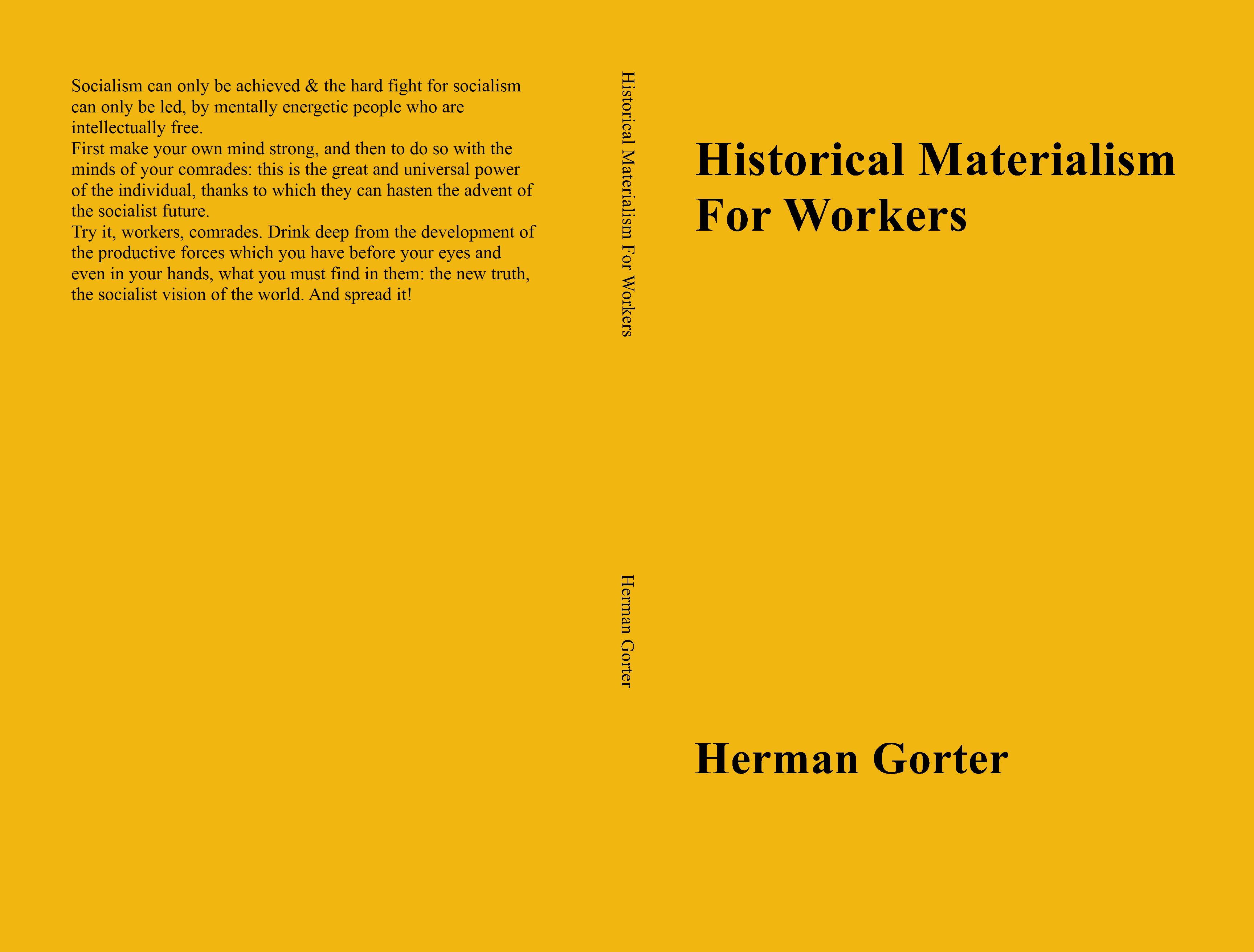 Historical Materialism For Workers cover image