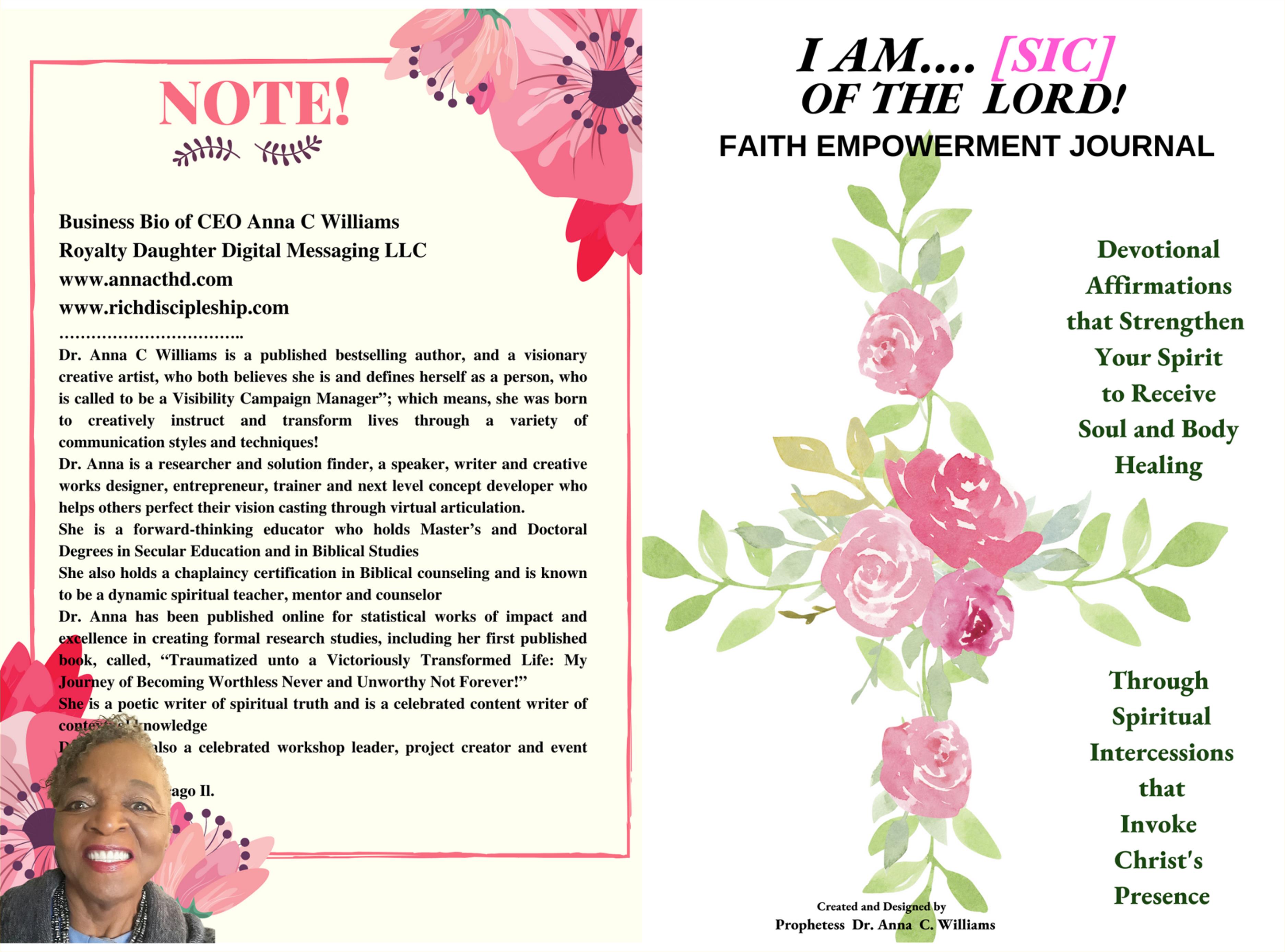 Faith Empowerment Journal: I Am [SIC} of the Lord cover image