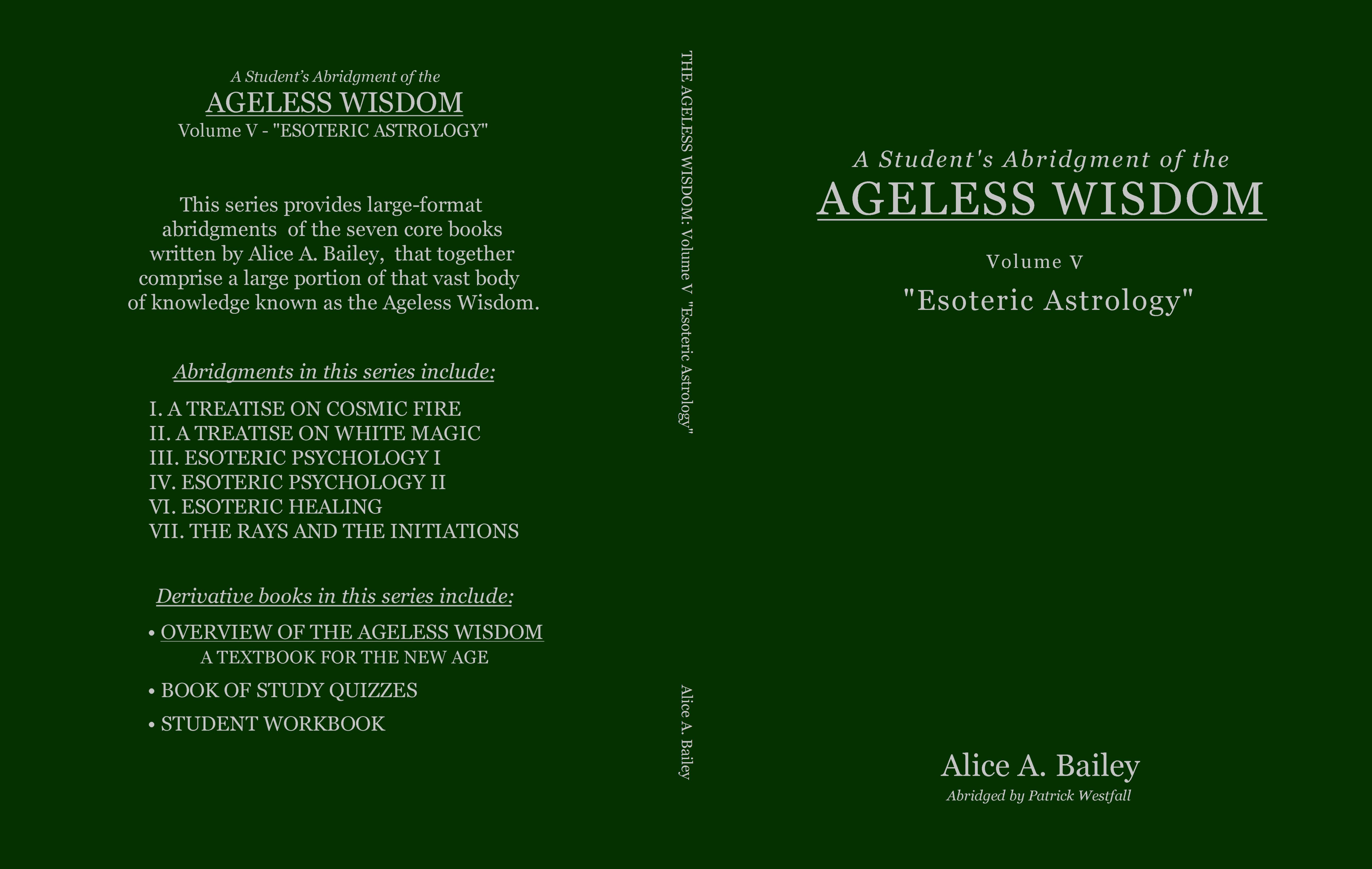 THE AGELESS WISDOM: Volume V  "Esoteric Astrology" cover image