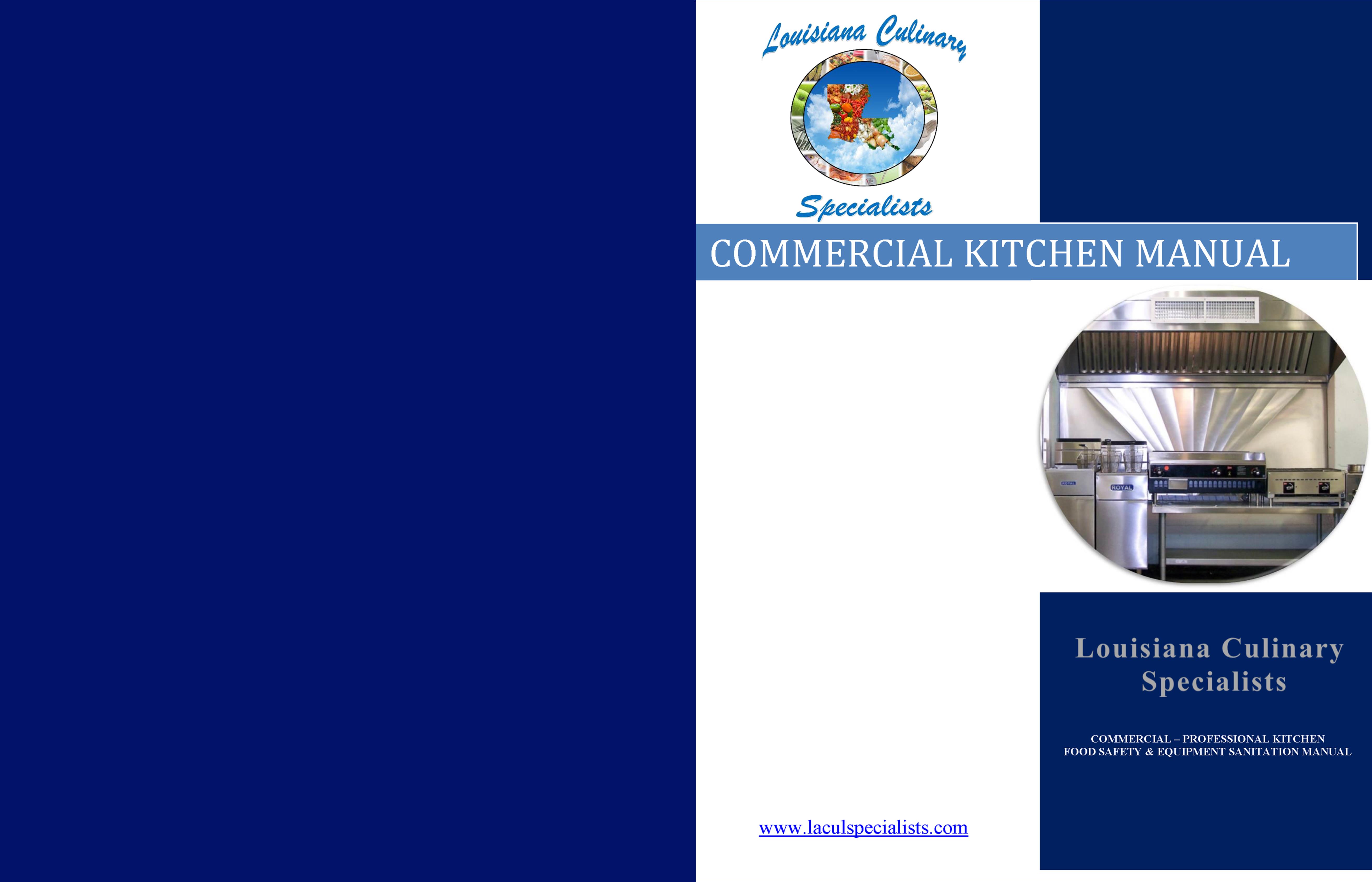 COMMERCIAL KITCHEN MANUAL cover image