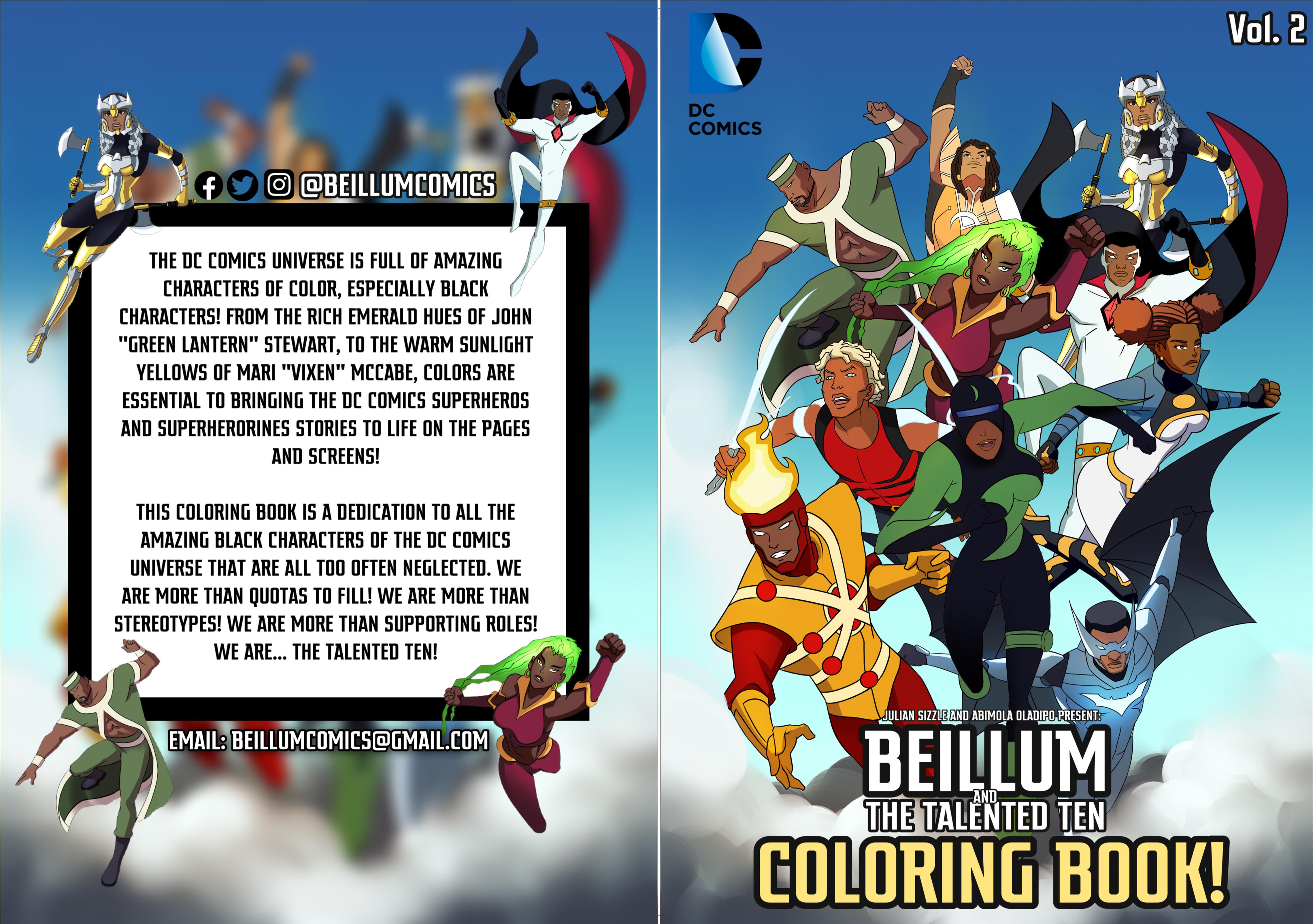 Beillum & The Talented Ten: Coloring Book (Vol. 2) cover image