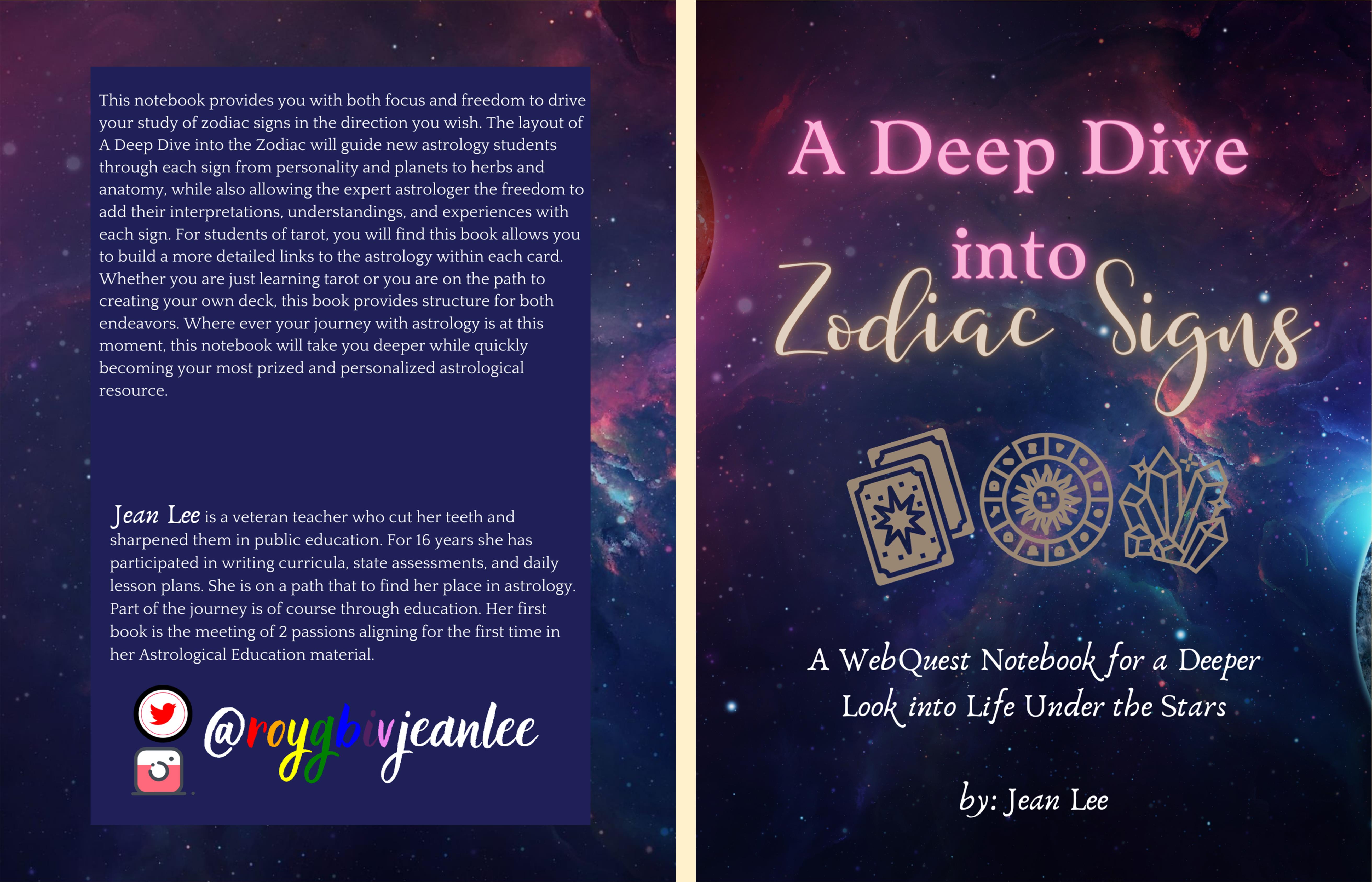 A Deep Dive Into Zodiac Signs: An Astrological WebQuest Notebook for a Deeper Look into Life Under the Stars cover image