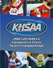 2021-22 KHSAA Competitive Cheer State Championship Program (B&W) cover image