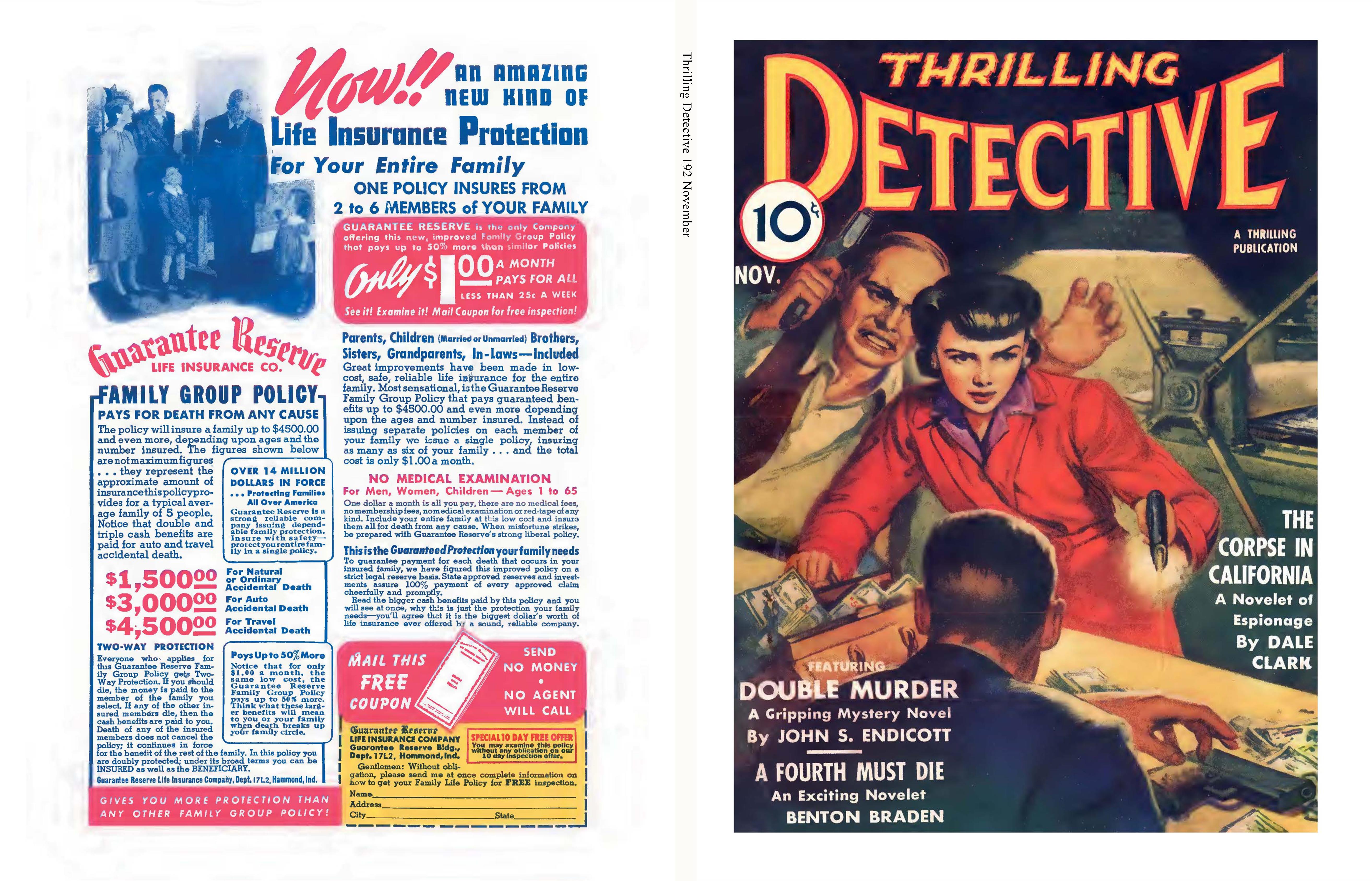 Thrilling Detective 1942 November cover image