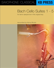 Bach Cello Suites 1-5 for saxophone cover image