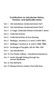 Contributions on Salvatorian History, Charism, and Spirituality Volume Thirteen: Blessed Francis Jordan