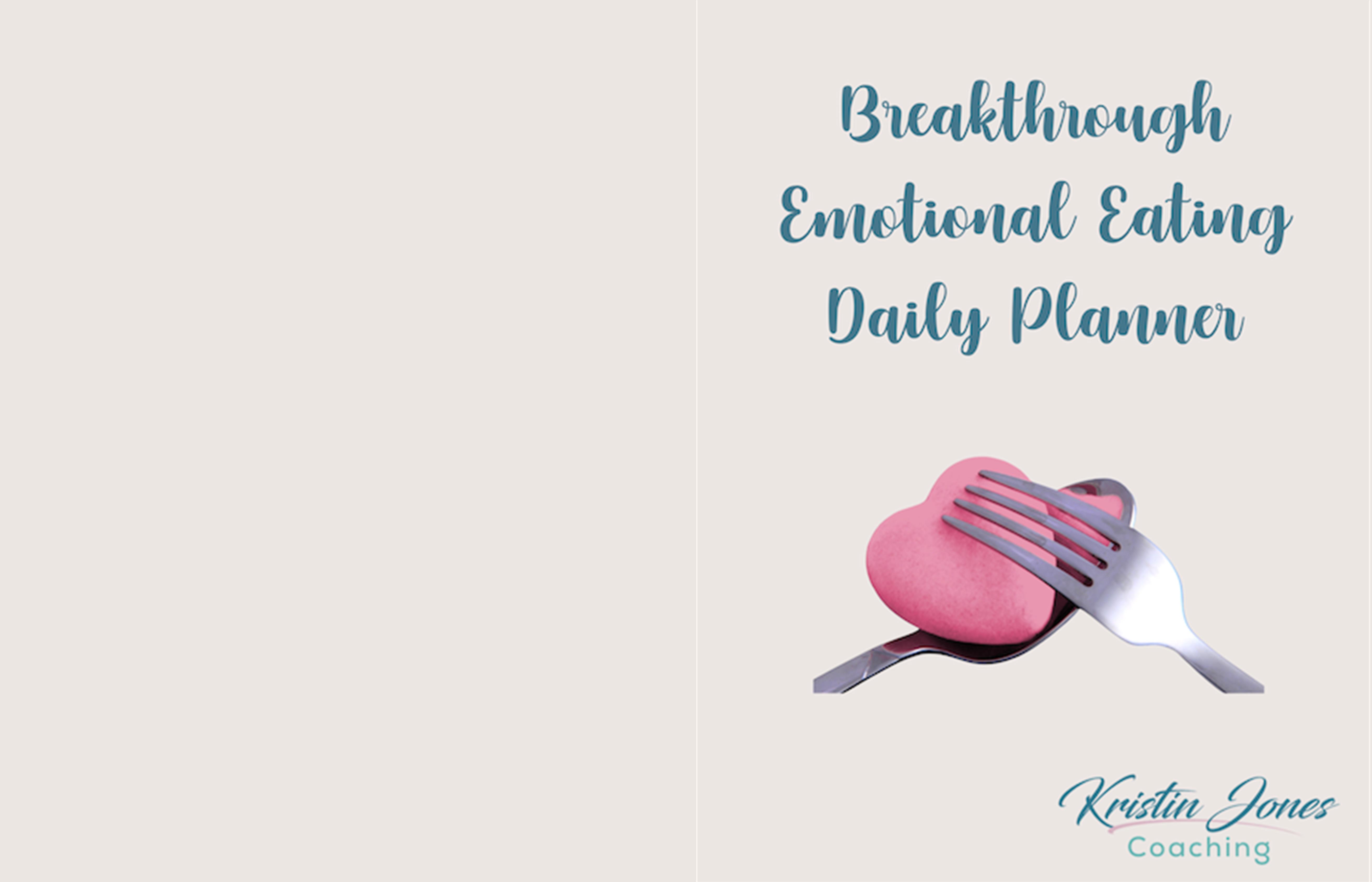 Breakthrough Emotional Eating Daily Planner (B/W) cover image