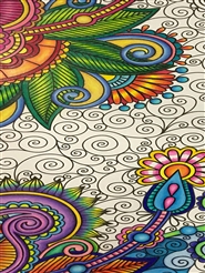 Abstract Adult Coloring Book cover image