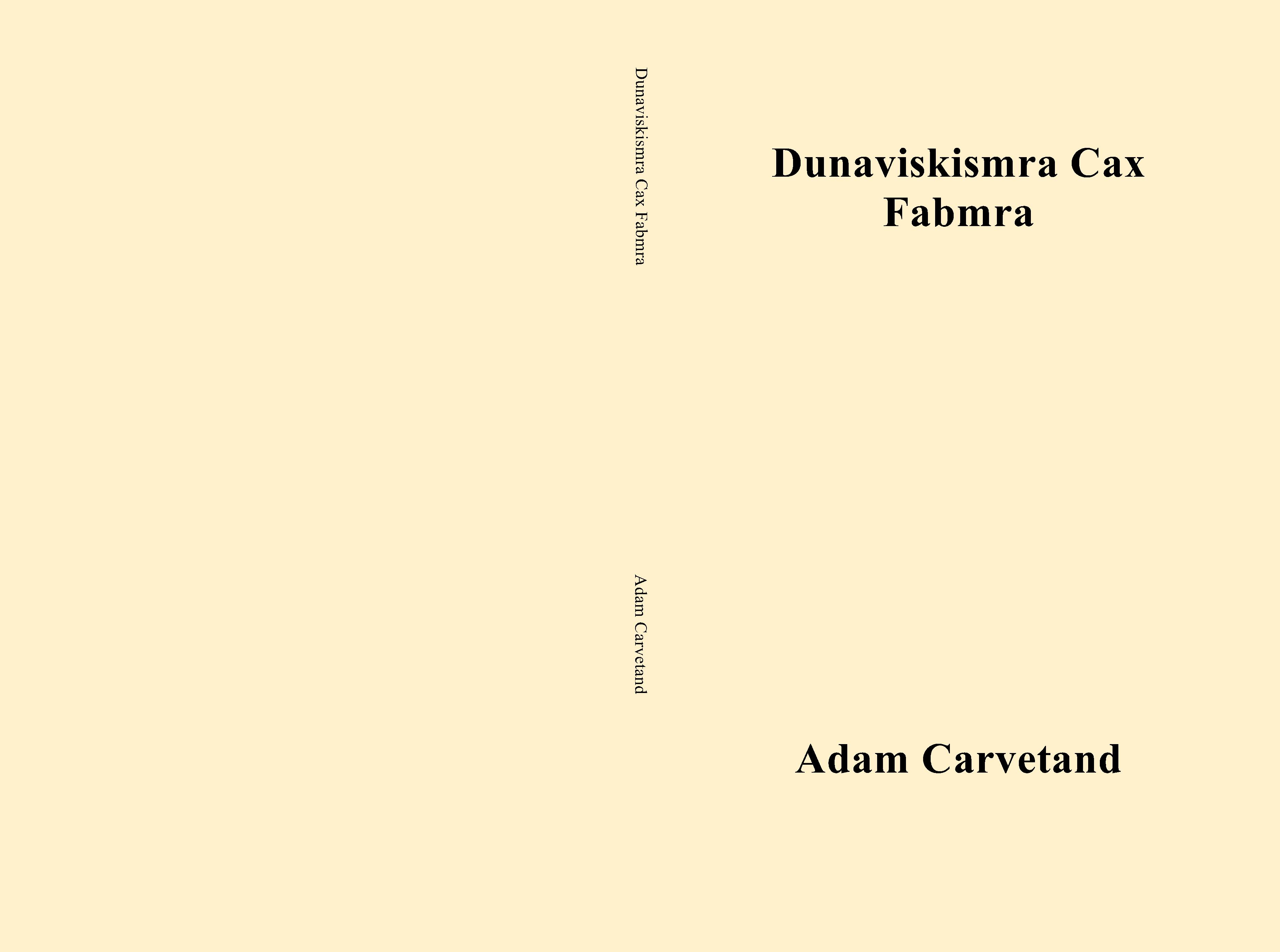 Dunaviskismra Cax Fabmra cover image