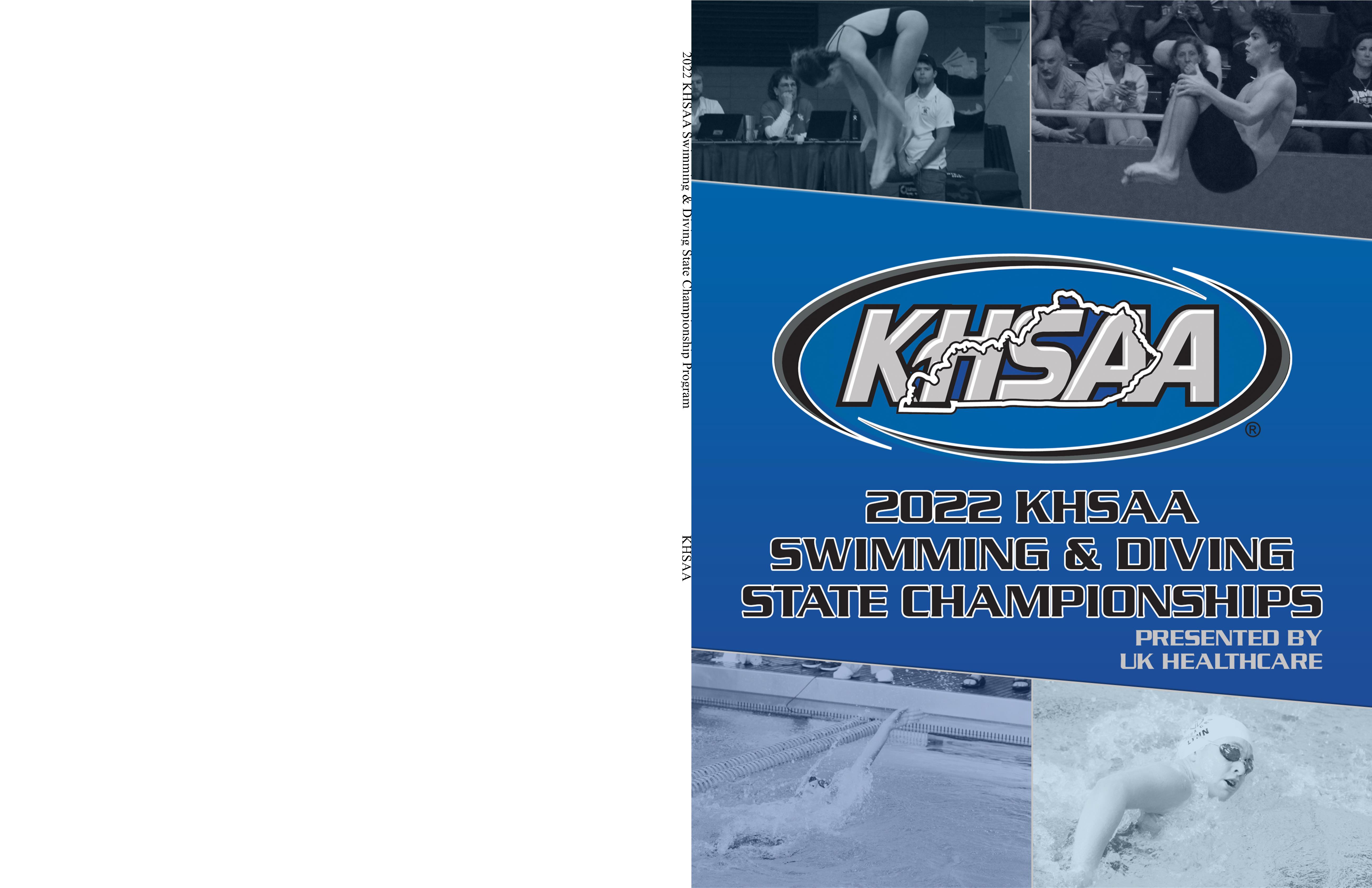 2022 KHSAA Swimming & Diving State Championship Program (B&W) cover image