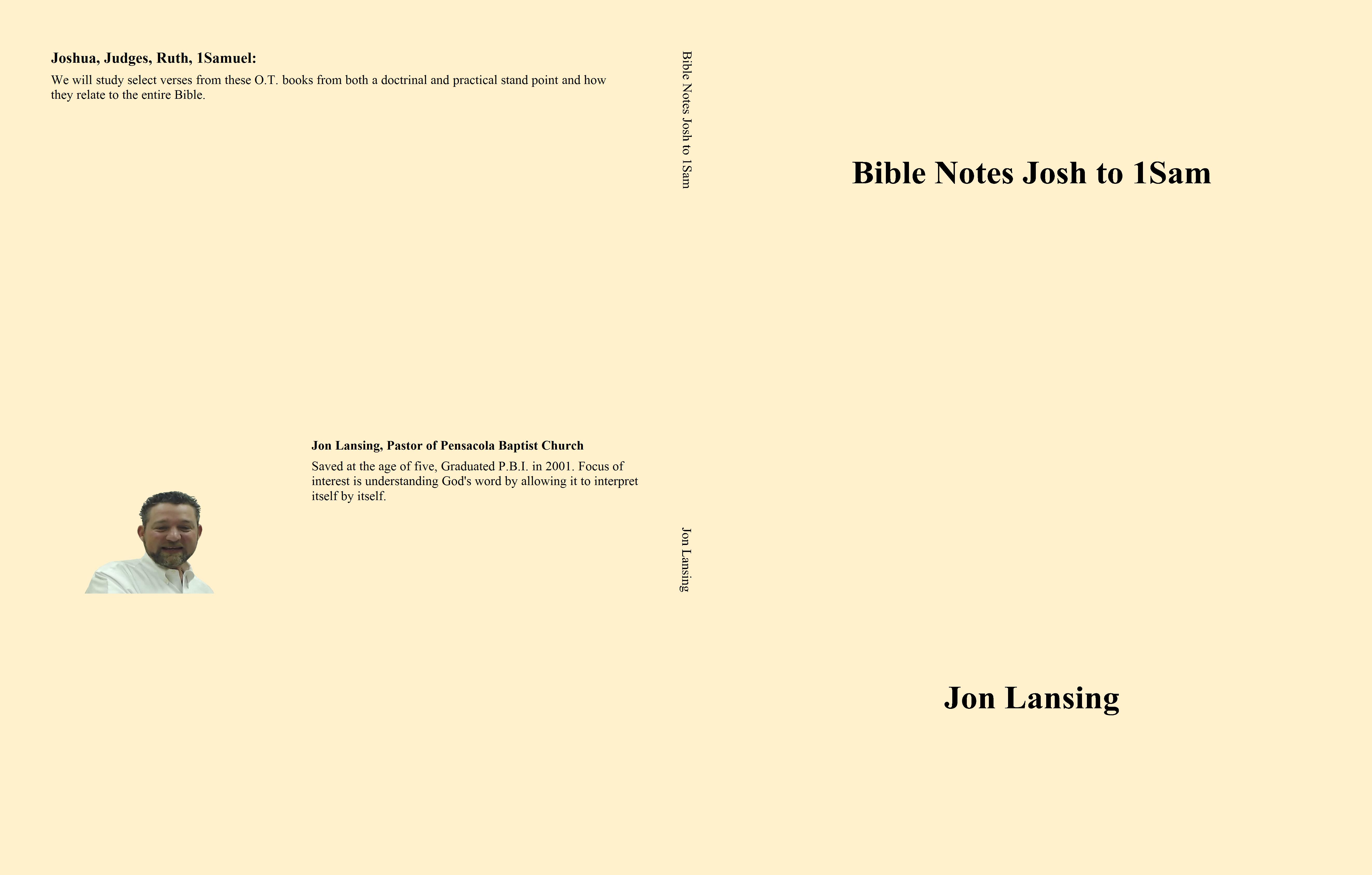 Bible Notes Josh to 1Sam cover image