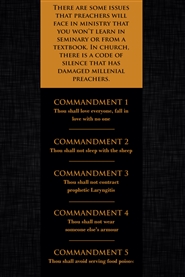 The 40 Commandments of Preachers: Exposing Ministry Secrets  cover image