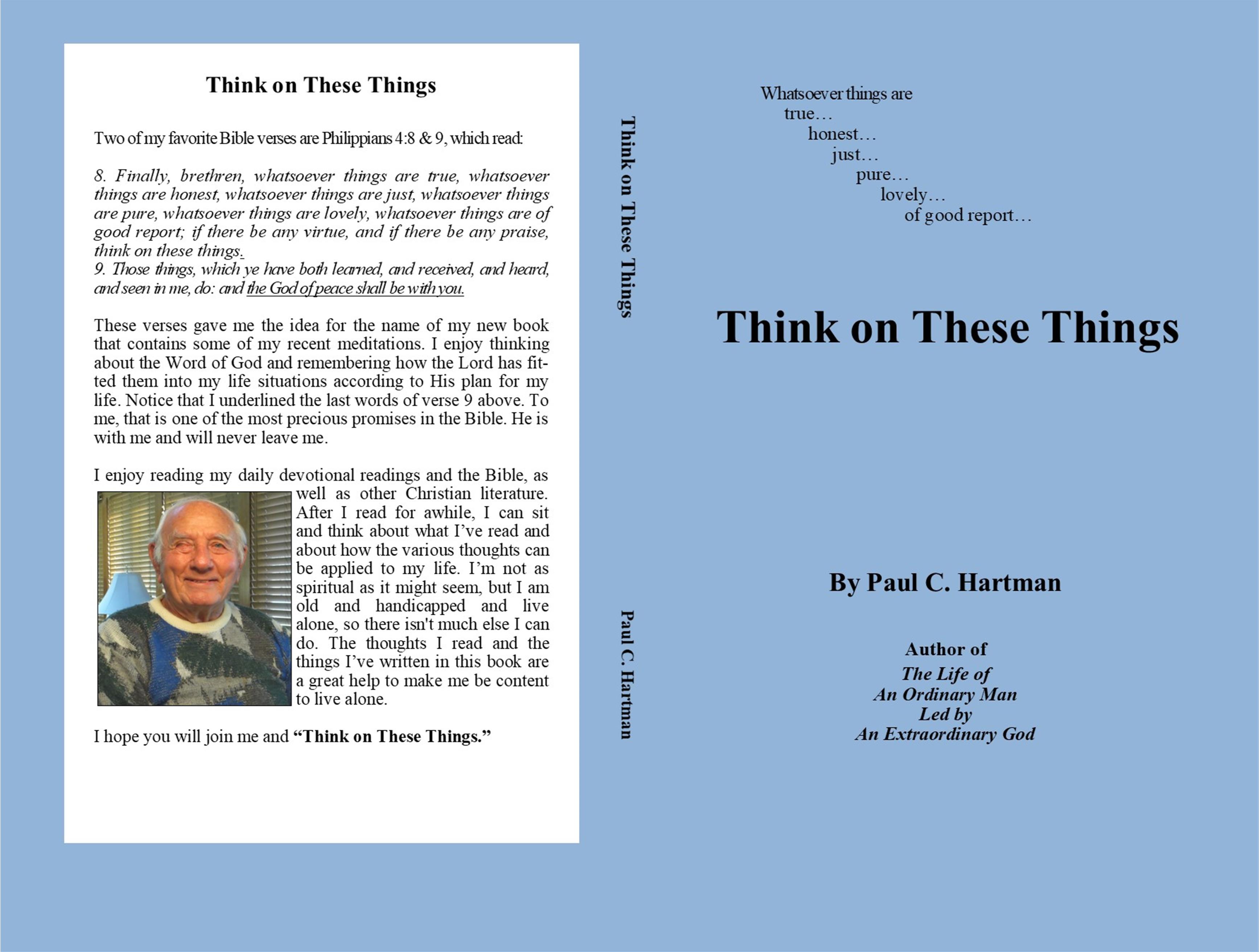 Think On These Things - Final cover image