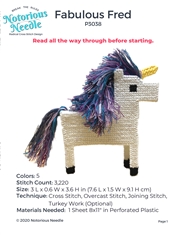 Fabulous Fred the 3D Cross Stitch Unicorn cover image