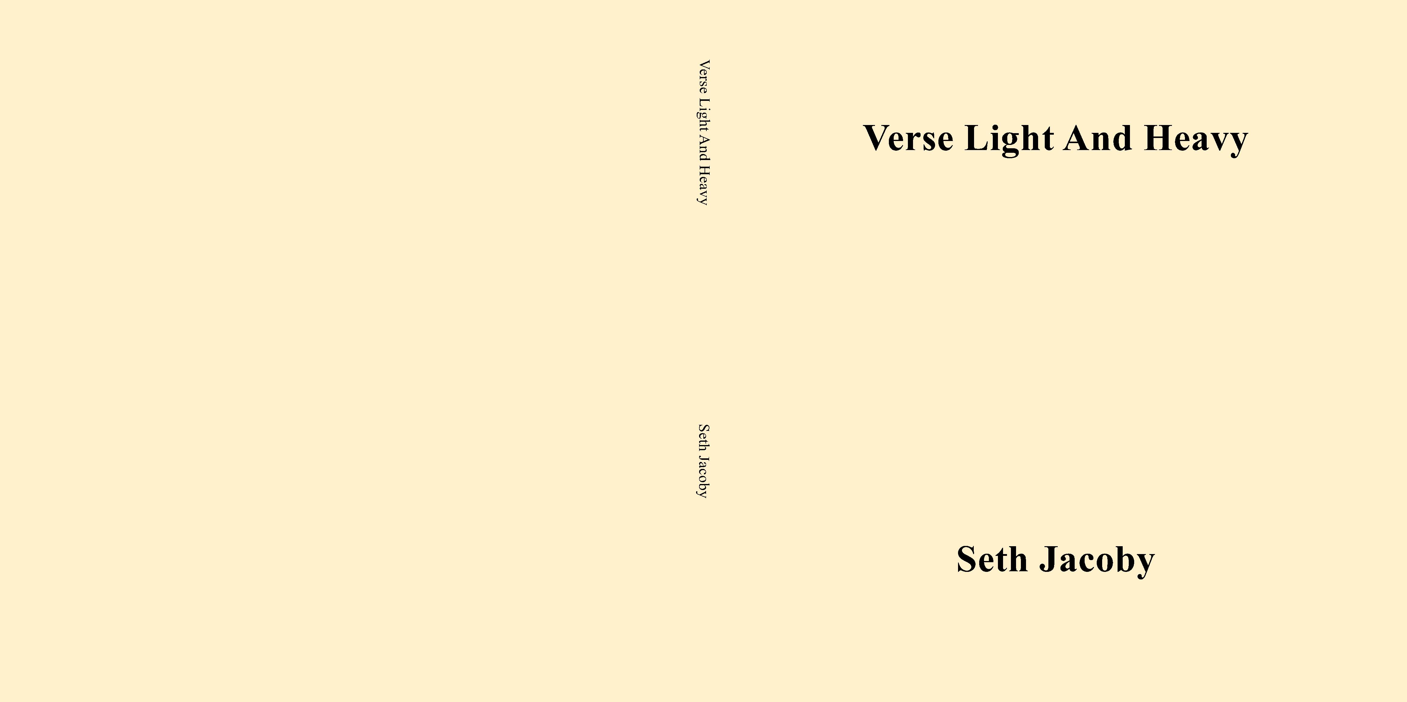 Verse Light And Heavy cover image
