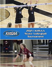 2021 KHSAA Volleyball State Tournament Program (B&W) cover image