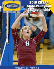 2016 KHSAA Volleyball State Championship Program (B&W) cover image