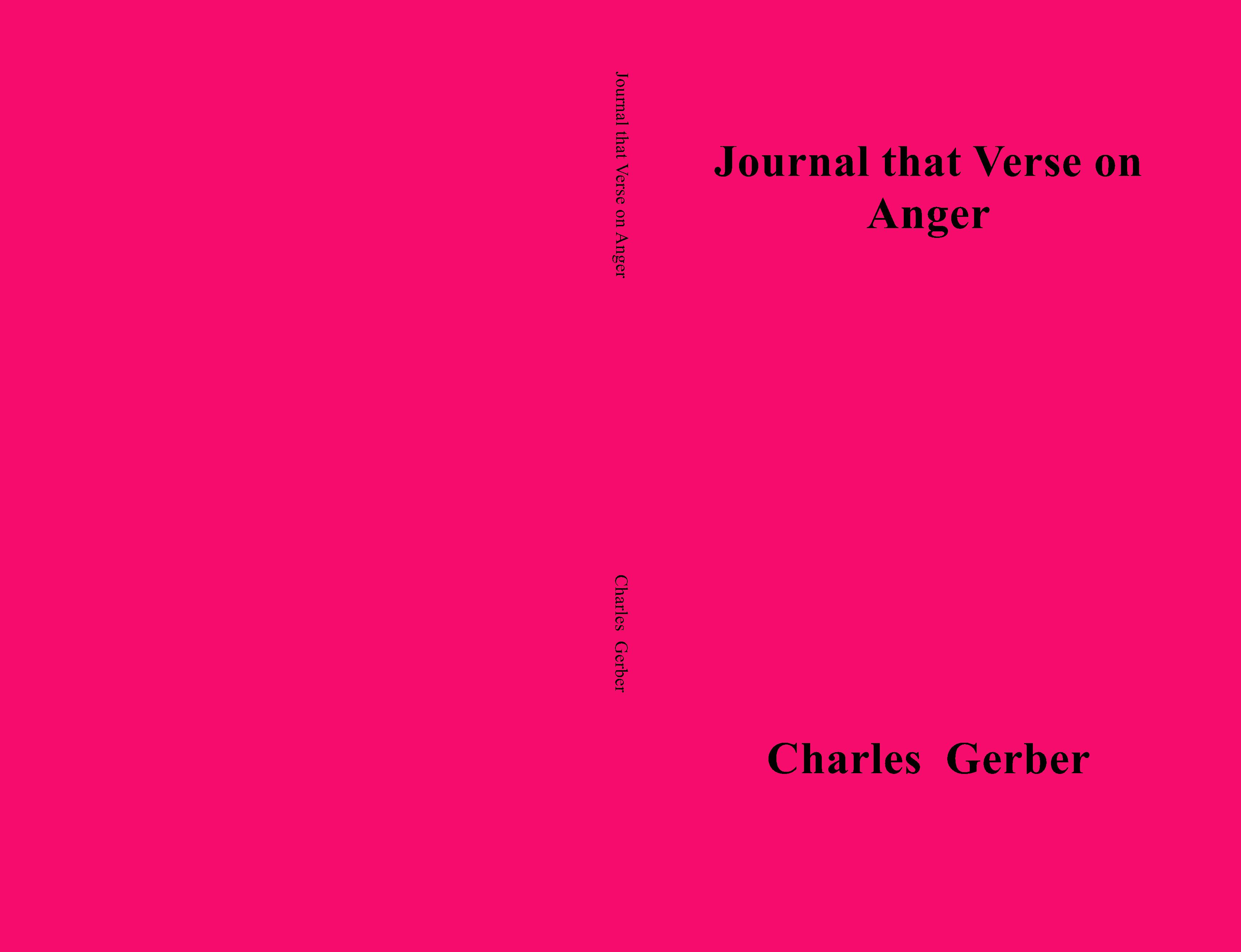Journal that Verse on Anger cover image