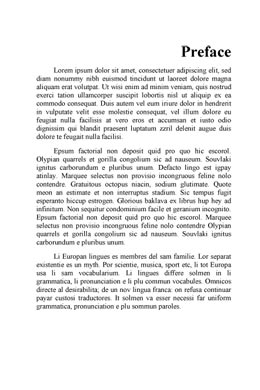 Text Sample 001 Preface Page
