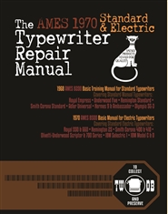 The 1970 AMES Standard & Electric Typewriter Repair Manual cover image