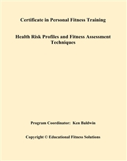 Certificate in Personal Fitness Training Health Risk Profiles and Fitness Assessment Techniques cover image