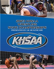 2023 KHSAA Wrestling State Championship Program (B&W) cover image