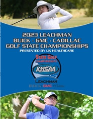 2023 KHSAA Golf State Championship Program cover image