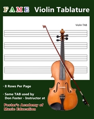 FAME Violin Tablature cover image