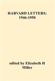 HARVARD LETTERS: 1946-1950 cover image