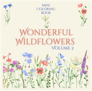 Mini Coloring Book WONDERFUL WILDFLOWERS (Volume 2) cover image