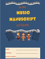  pages music manuscripts blank notebook  cover image