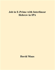 Job in E-Prime with Interlinear Hebrew in IPA cover image