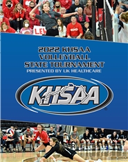 2022 KHSAA Volleyball State Tournament Program cover image