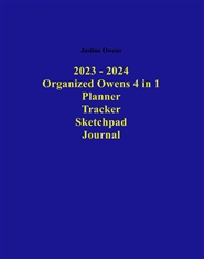Organized Owens 4 in 1 Planner, Tracker, Sketchpad, Journal cover image