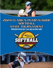 2024 KHSAA Softball State Tournament Program (B&W) cover image
