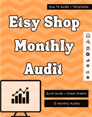 Etsy Shop Monthly Audit cover image