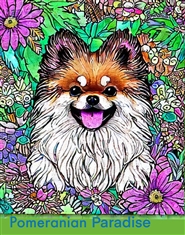 Pomeranian Coloring Book  cover image