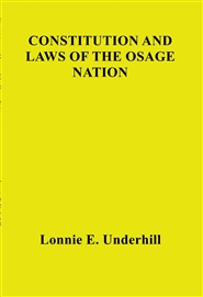 Constitution and Laws of the Osage Nation cover image