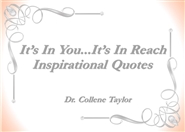 It’s In You...It’s In Reach Motivation and Inspiration Quotes cover image