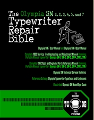 The Olympia SM 1, 2, 3, 4, 5, and 7 Typewriter Repair Bible cover image