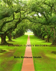 ROBINSON FAMILY HISTORY cover image