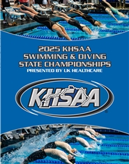 2025 KHSAA Swimming & Diving State Championship Program (B&W) cover image