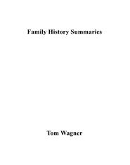 Family History Summaries cover image