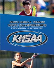 2023 KHSAA Tennis State Championship Program cover image