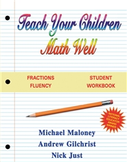 Teach Your Children Math Well Student Workbook cover image
