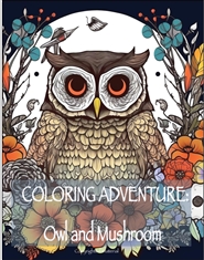 Coloring Adventure: Owl and Mushroom cover image