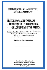 History of St. Tammany: From Time of Colonization By The French cover image